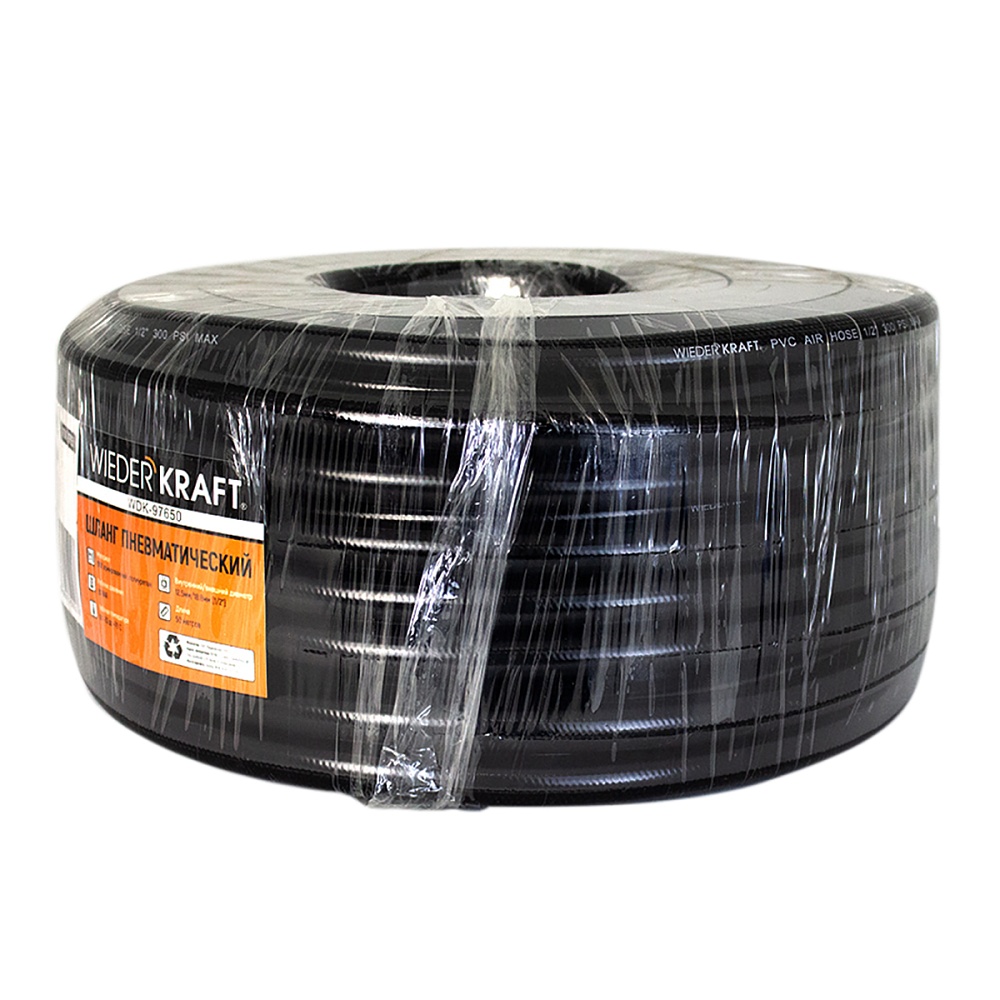 WDK-97650 Шланг пневматический армированный 50 м, 12,5x18,8 мм, 1/2" Wiederkraft