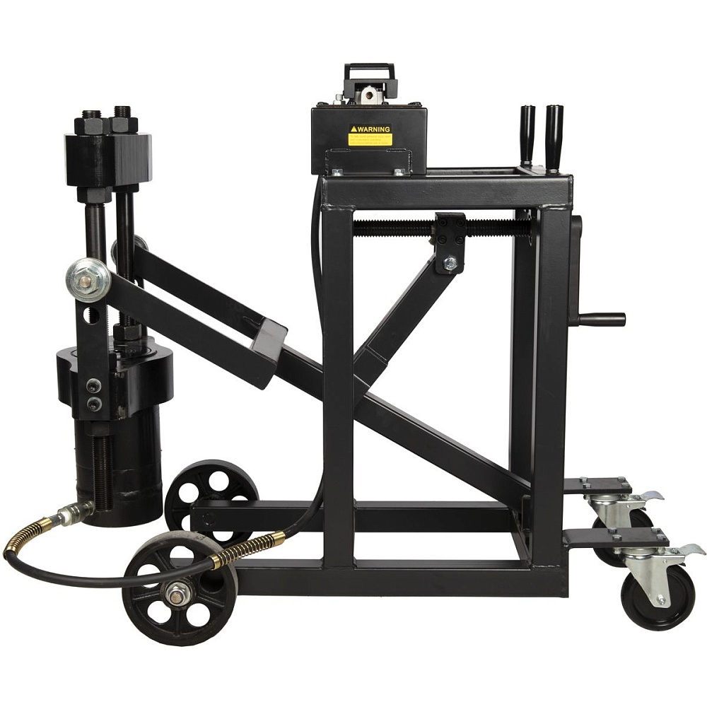 WDK-TKS75E Выпрессовщик шкворней (шкворнедав) гидравлический 75 тонн с рамой и пневмогидравлическим насосом