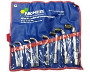 Ключи угловые торцевые 271808C (набор 8шт) NICHER®