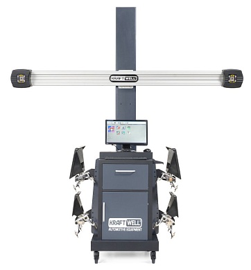 KraftWell VeritaPro-II Стенд сход-развал 3D с кабинетом и стальной стойкой, ПК в комплекте