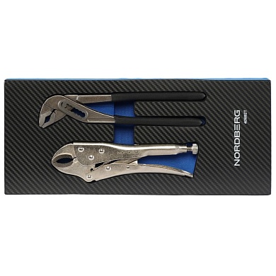 Набор шарнирно-губцевого инструмента, 2 предмета в ложементе для тележки NORDBERG 405002T