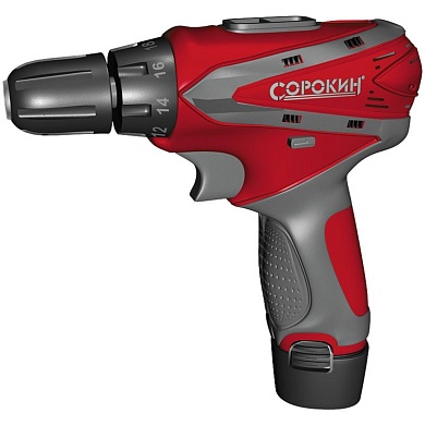 Дрель-шуруповёрт Li-ion 10,8В Сорокин