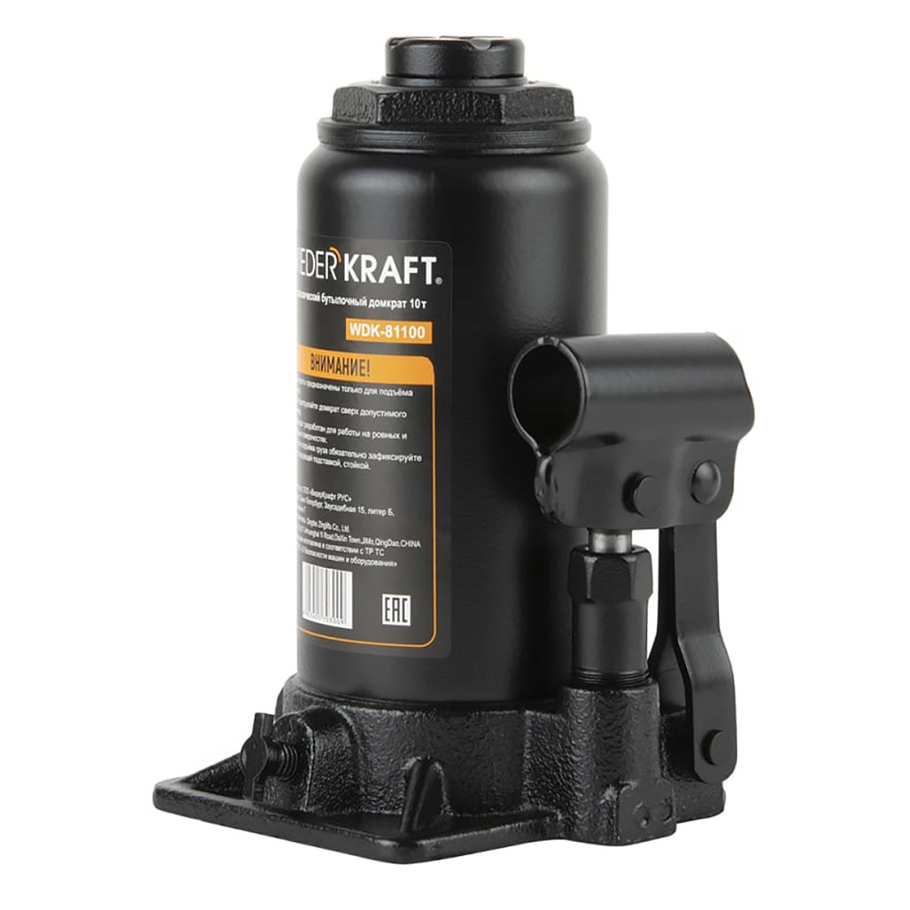 WDK-81100 Домкрат гидравлический бутылочного типа 10т