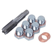 Набор для ремонта масляных пробок М15х1,5, кейс, 19 предметов МАСТАК 103-47015C