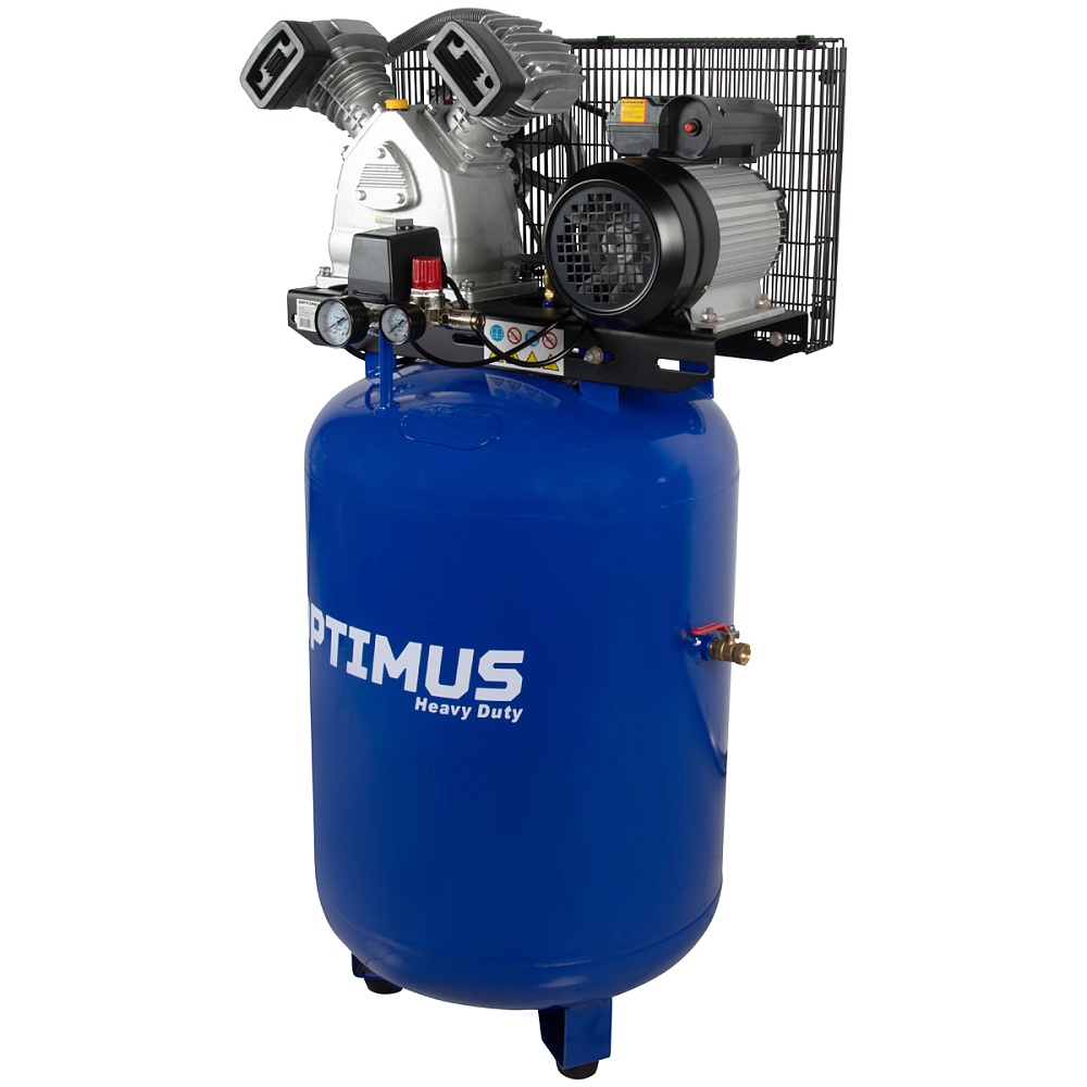 OPT-301542A Компрессор поршневой вертикальный, ресивер 150 л, 420 л/мин, 2.2 КВт Optimus 