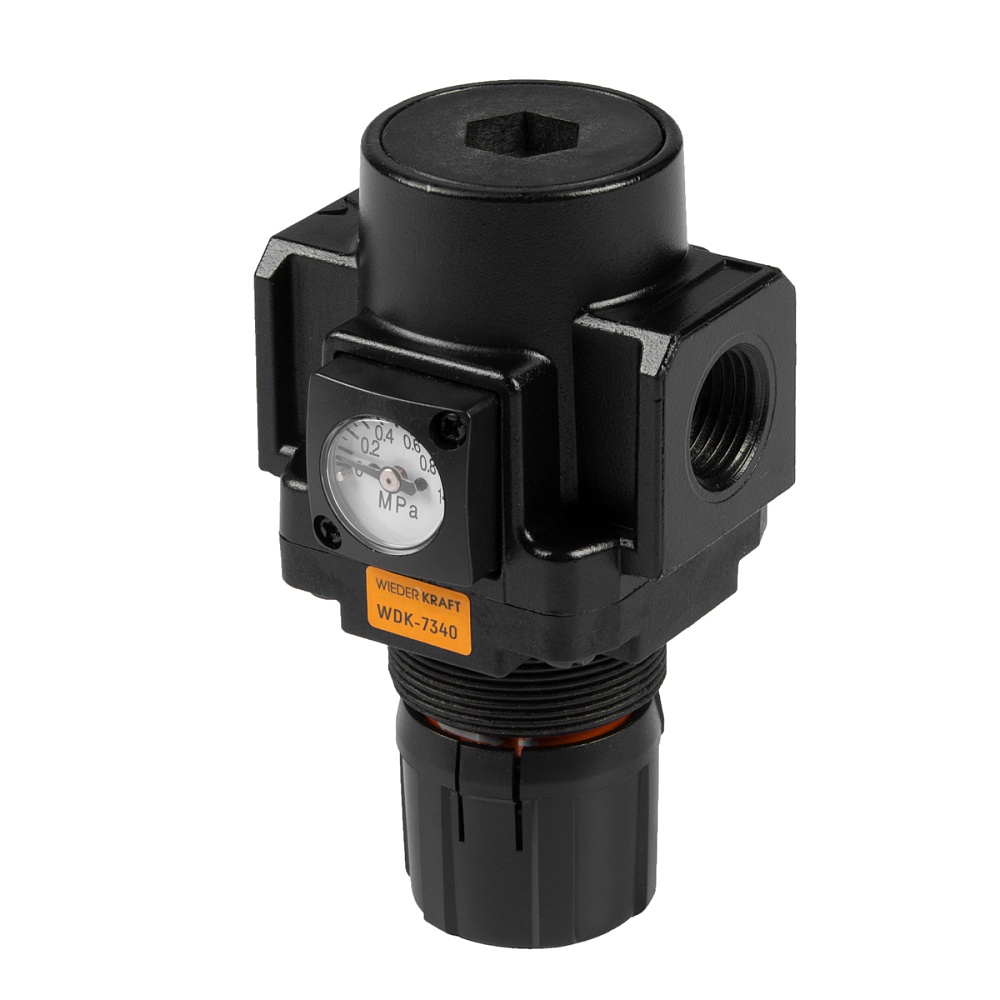 WDK-7340 Регулятор давления с манометром для пневматической системы 1/2" Wiederkraft