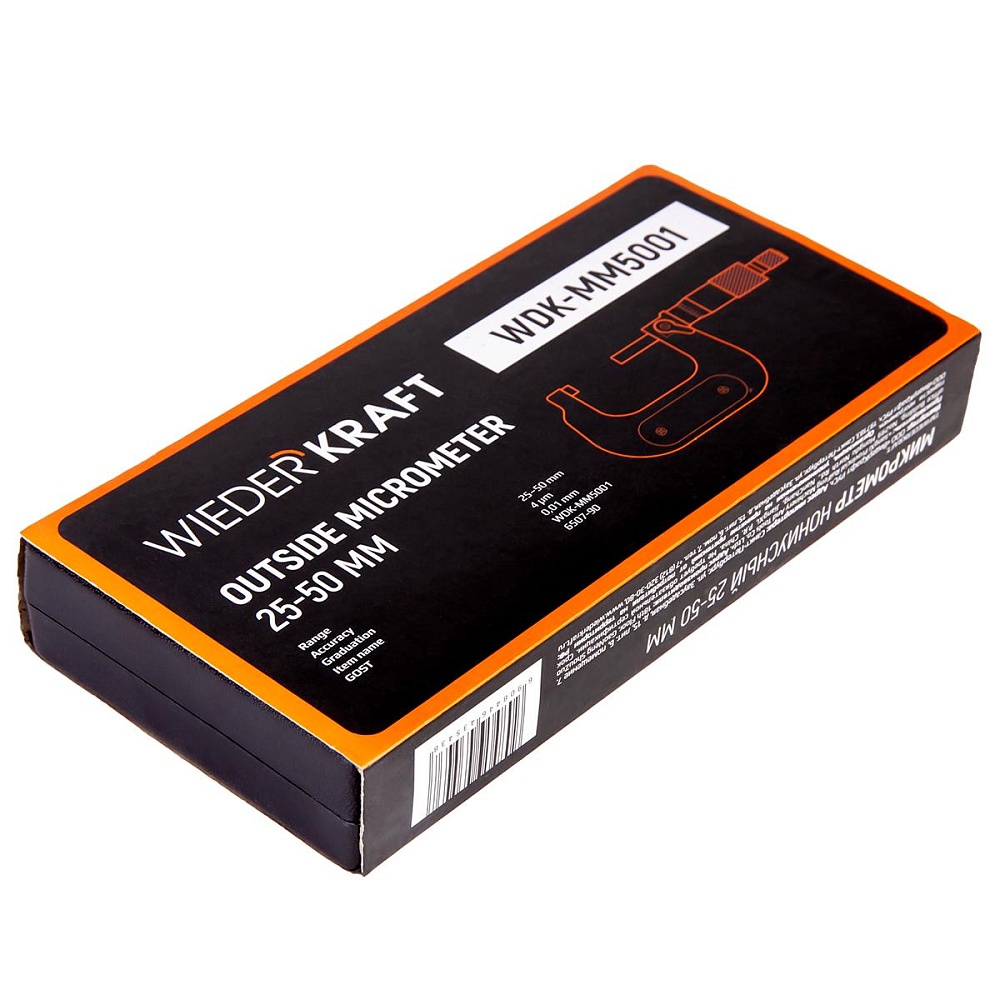 WDK-MM5001 Микрометр нониусный 25-50 мм, 0,01 мм Wiederkraft