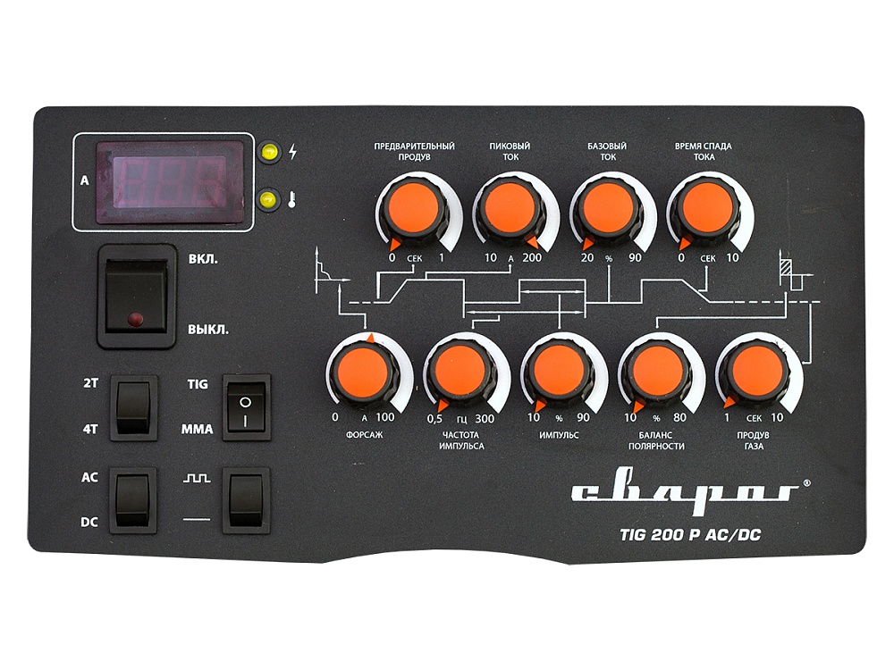 Сварочный инвертор SvarogTECH TIG 200 P AC/DC (E101)