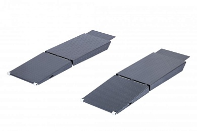 Трапы заездные (опция) 2 шт., двусоставные для низкорамных авто (4450J), серого цвета NORDBERG 01-00017277