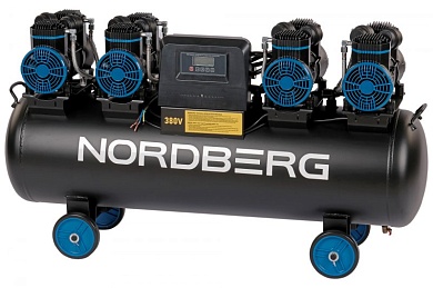 NORDBERG NCEO120/1000 Компрессор безмасляный 380В, ресив. 120л, 1000 л/мин