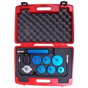 Набор для тестирования герметичности системы охлаждения, кейс, 9 предметов МАСТАК 103-40009C