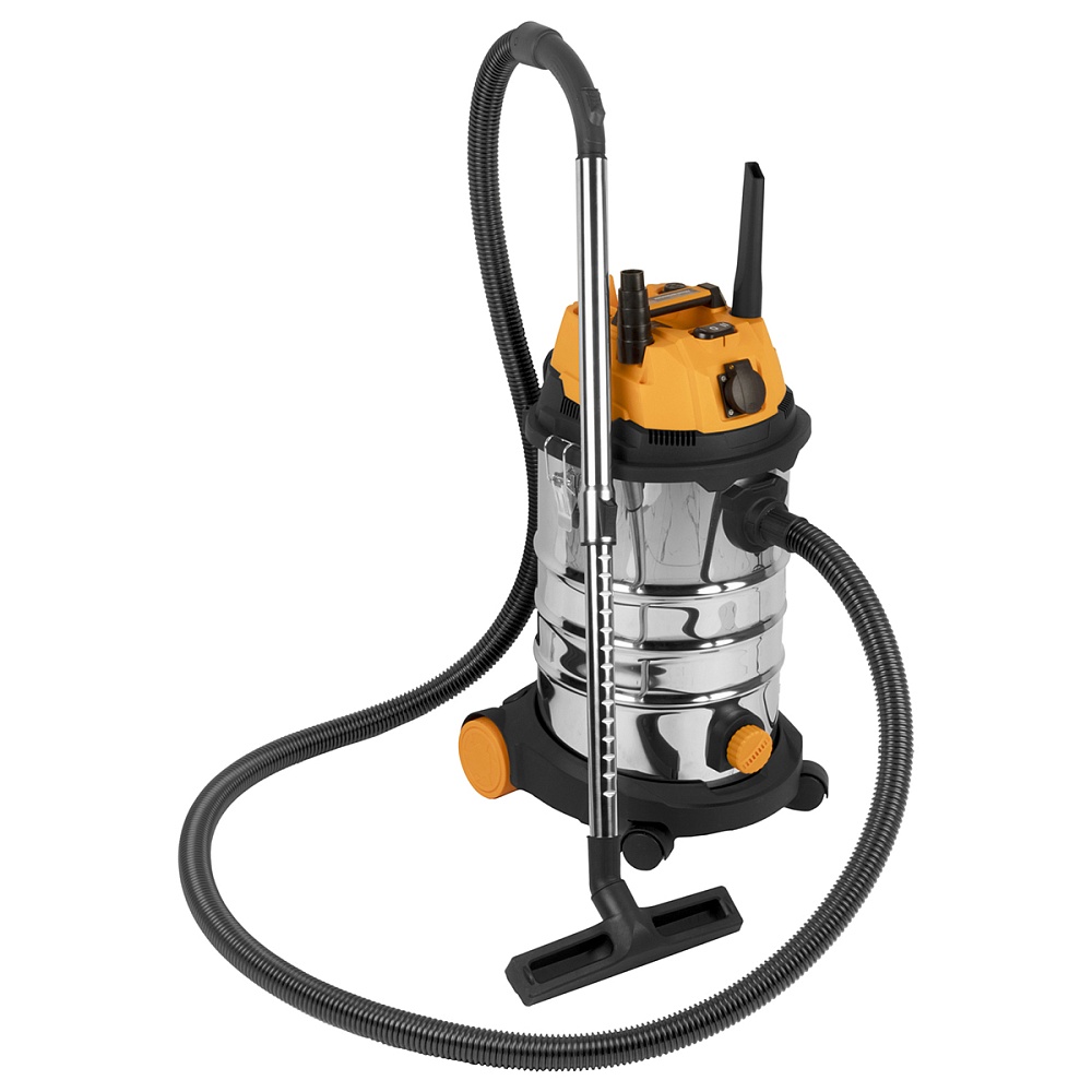 WDK-DUSTER L+ Промышленный пылесос 1600 Вт / 30 л, с подключением электроинструмента