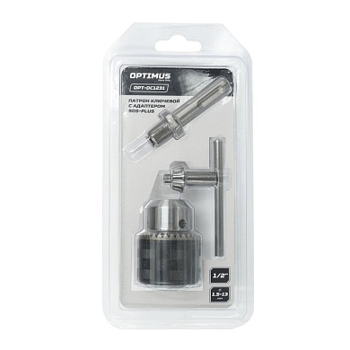 OPT-DC1231 Патрон ключевой с адаптером SDS-Plus, 1/2" -1,5-13 мм OPTIMUS