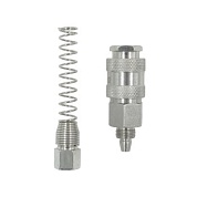 OPT-720SPS Соединение быстросъемное пневматическое с пружинкой, резьба 1/4" OPTIMUS