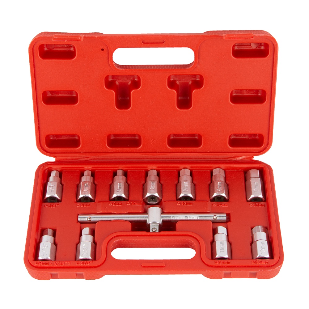 WDK-2141201 Набор для откручивания масляных пробок, 12 шт. Wiederkraft