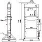 KraftWell KRWPR50F Пресс 50 т. с ручным и ножным приводом