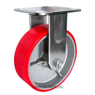 FCp 46 Большегрузная полиуретановая неповоротная колесная опора д100 (VILS)