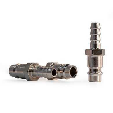 Штуцер папа ёлка d.8мм M, никелированная сталь, 50шт