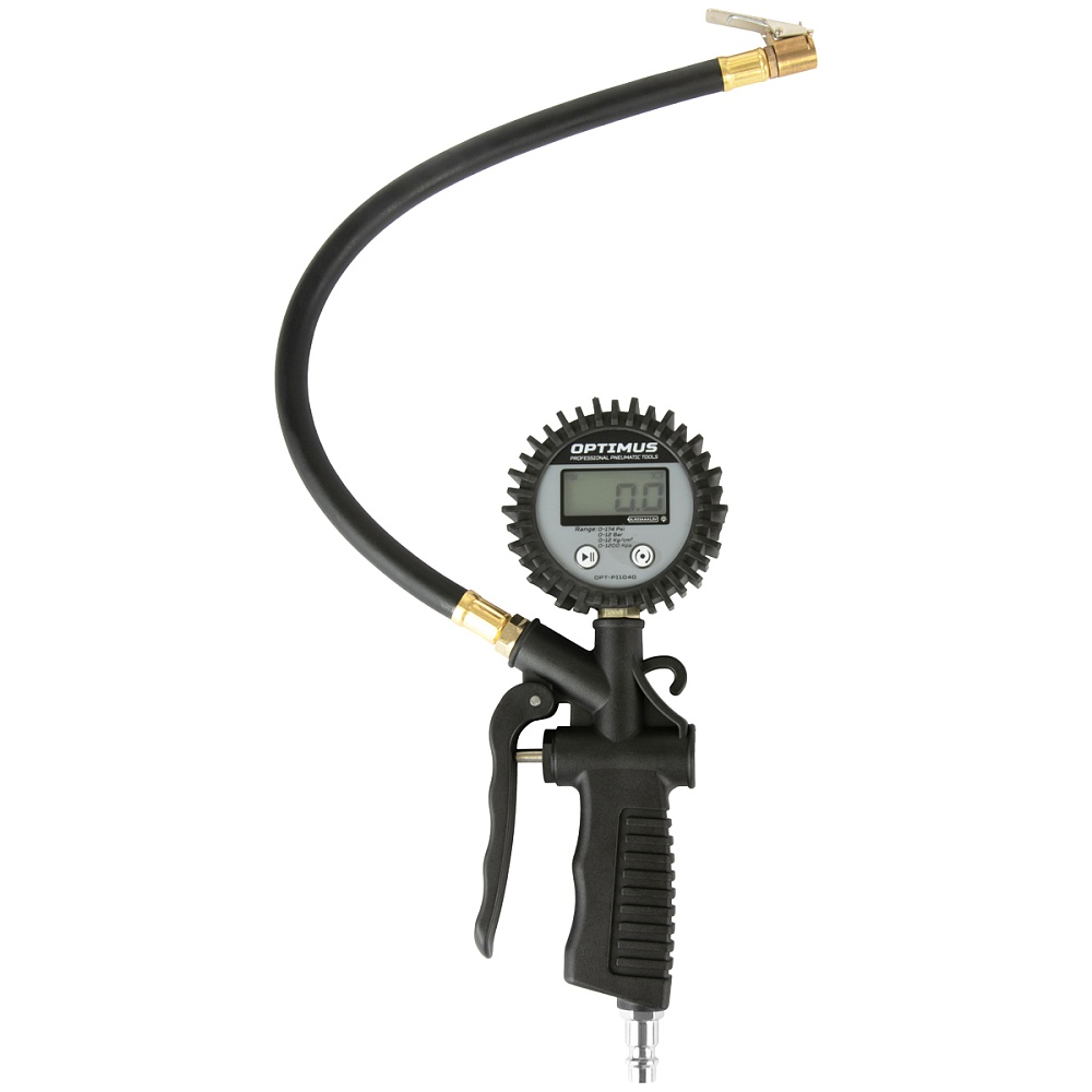 OPT-PI1040 Пистолет для подкачки шин с цифровым дисплеем 0,35-12 бар OPTIMUS