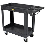 OPT-607S Тележка пластиковая, 2 полки OPTIMUS