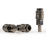 Штуцер мама ёлка d.10мм F, никелированная сталь, 50шт