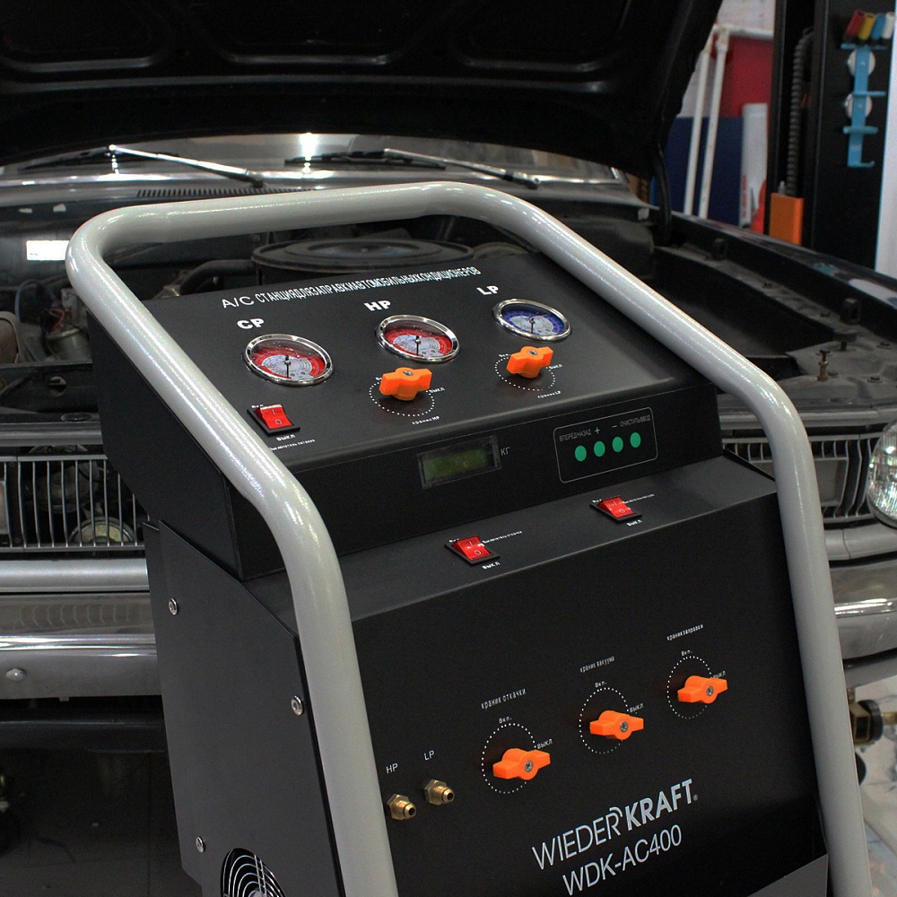 Установка для заправки автомобильных кондиционеров WDK-AC400 WiederKraft 