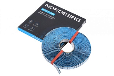 Грузики самоклеящиеся (1000х5 г) Fe квадратные на бобине NORDBERG W5FS3-1000