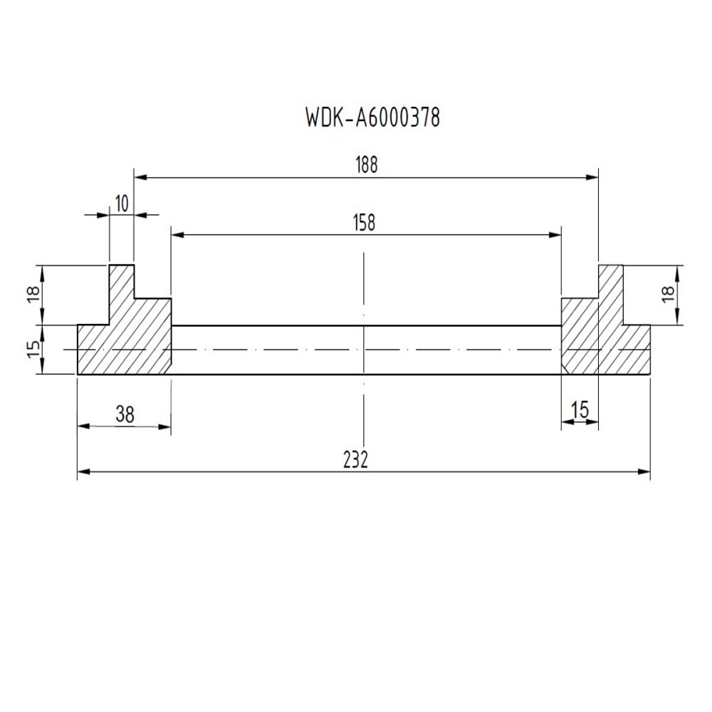 WDK-A6000378 Фланец для установки колёс