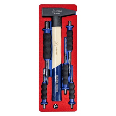 МАСТАК Набор ударно-режущего инструмента, ложемент, 6 предметов МАСТАК 5-9006