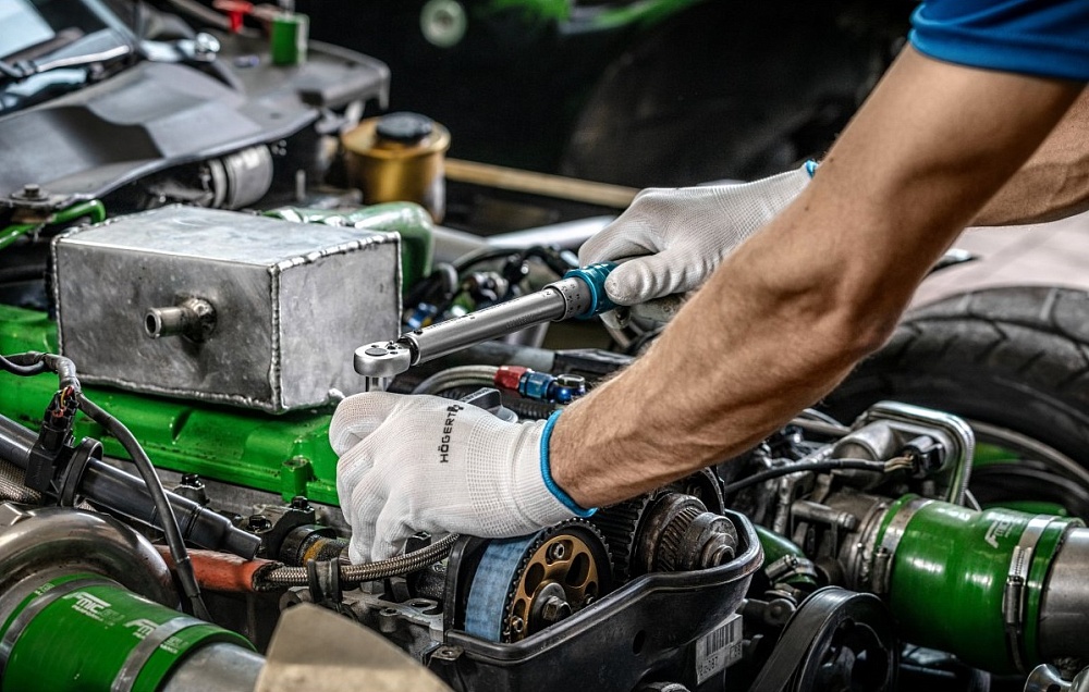 HOEGERT Ключ динамометрический 1/2", 50-350 Nm