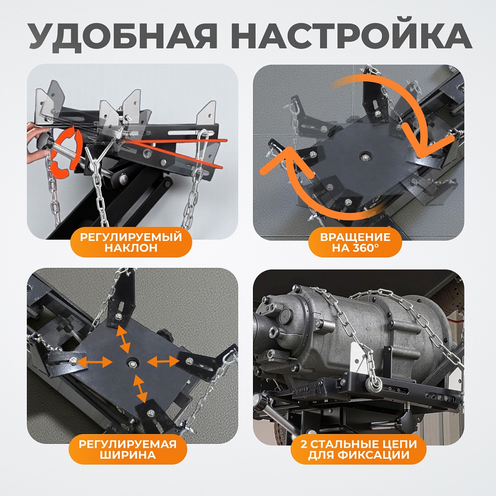 WDK-81005 Трансмиссионный домкрат 1,5 т
